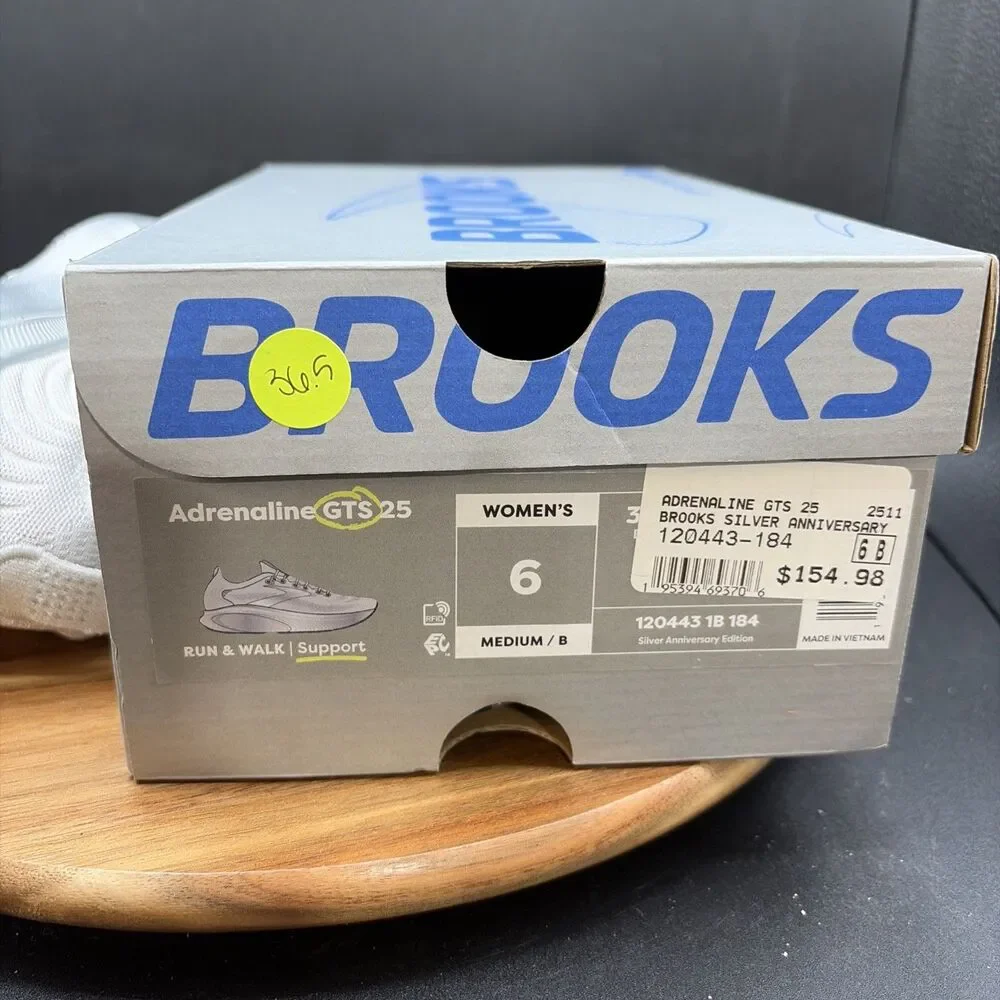 Brooks Adrenaline GTS 25 Silver Anniversary Women's Size 6 Running Shoes